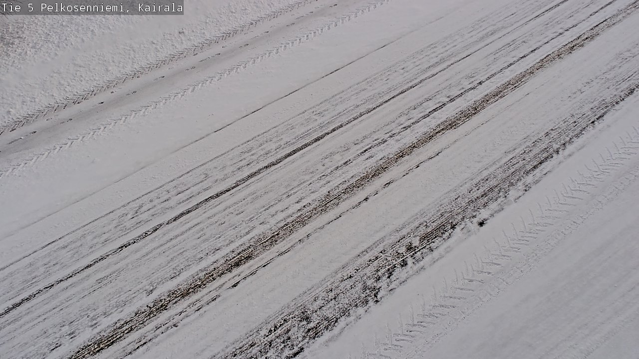 Weather Camera Image Road 5 Pelkosenniemi, Kairala, Pelkosenniemi, Lappi