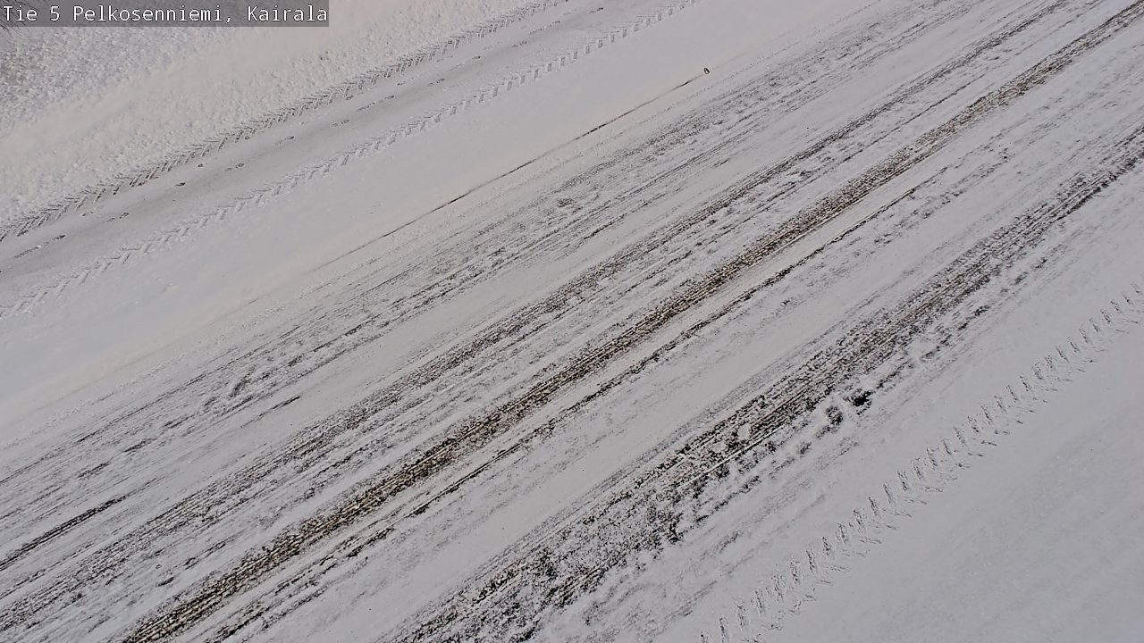 Weather Camera Image Road 5 Pelkosenniemi, Kairala, Pelkosenniemi, Lappi