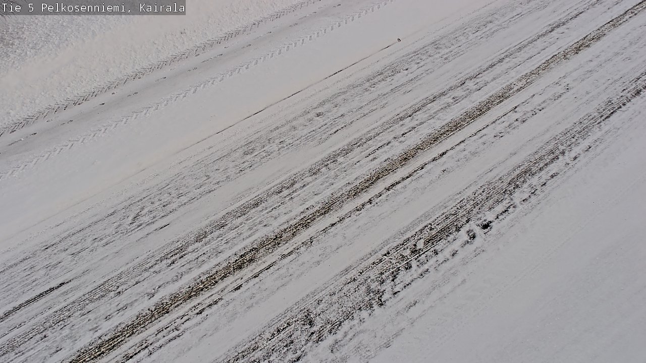 Weather Camera Image Road 5 Pelkosenniemi, Kairala, Pelkosenniemi, Lappi
