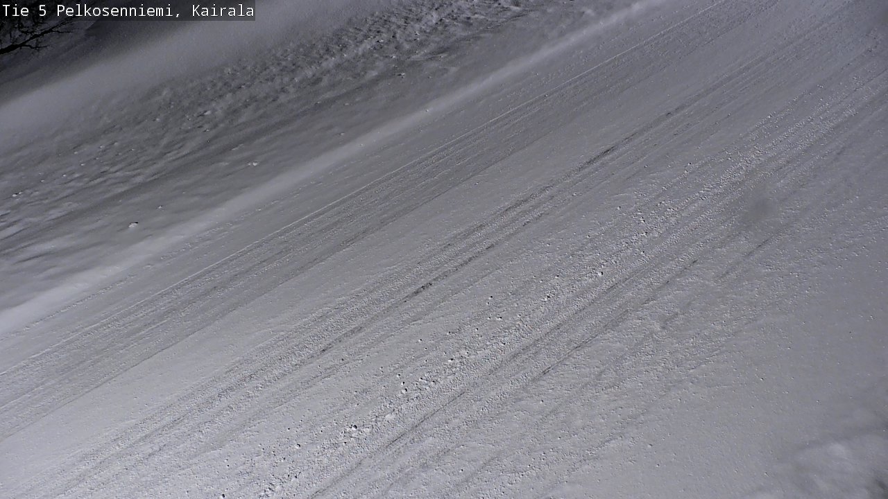Weather Camera Image Road 5 Pelkosenniemi, Kairala, Pelkosenniemi, Lappi