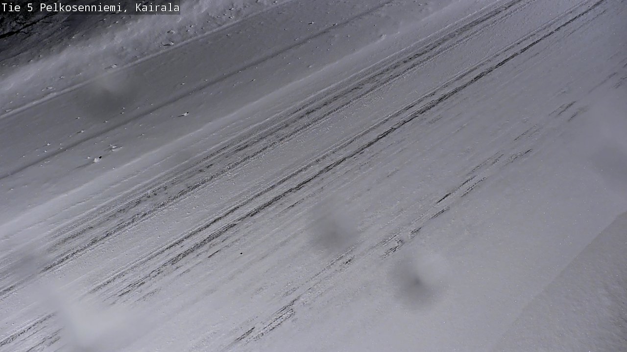 Weather Camera Image Road 5 Pelkosenniemi, Kairala, Pelkosenniemi, Lappi