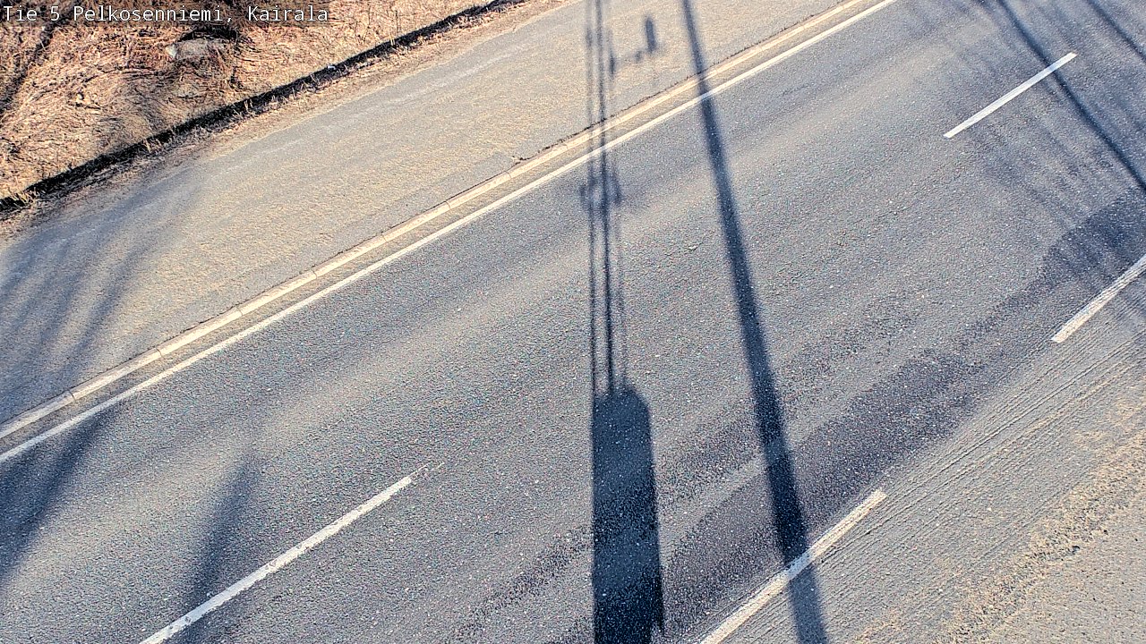 Weather Camera Image Väg 5 Pelkosenniemi, Kairala, Pelkosenniemi, Lappi