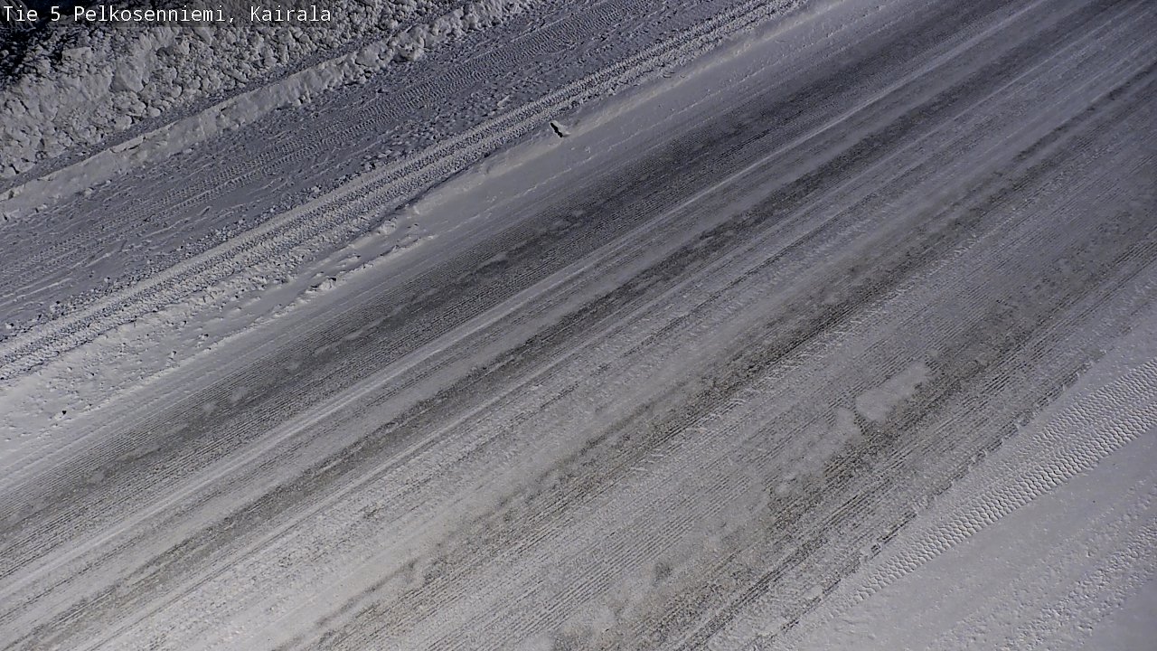 Weather Camera Image Road 5 Pelkosenniemi, Kairala, Pelkosenniemi, Lappi