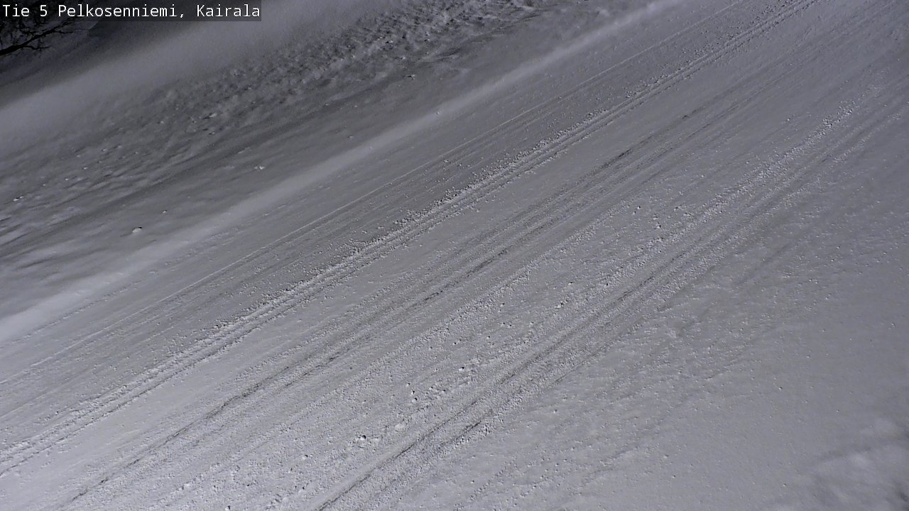 Weather Camera Image Road 5 Pelkosenniemi, Kairala, Pelkosenniemi, Lappi