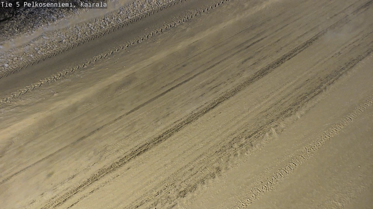 Weather Camera Image Road 5 Pelkosenniemi, Kairala, Pelkosenniemi, Lappi