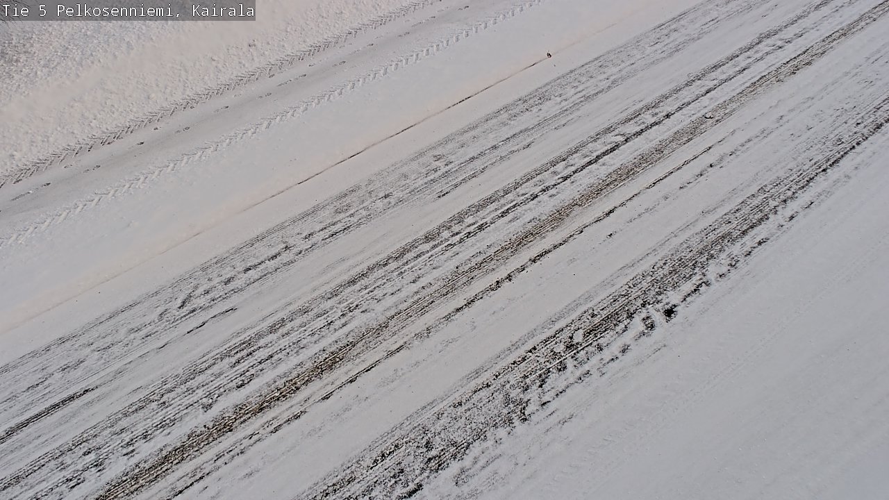 Weather Camera Image Road 5 Pelkosenniemi, Kairala, Pelkosenniemi, Lappi