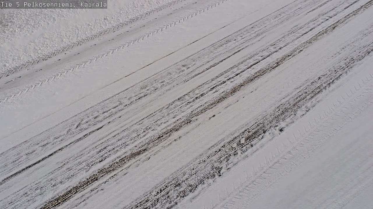 Weather Camera Image Road 5 Pelkosenniemi, Kairala, Pelkosenniemi, Lappi
