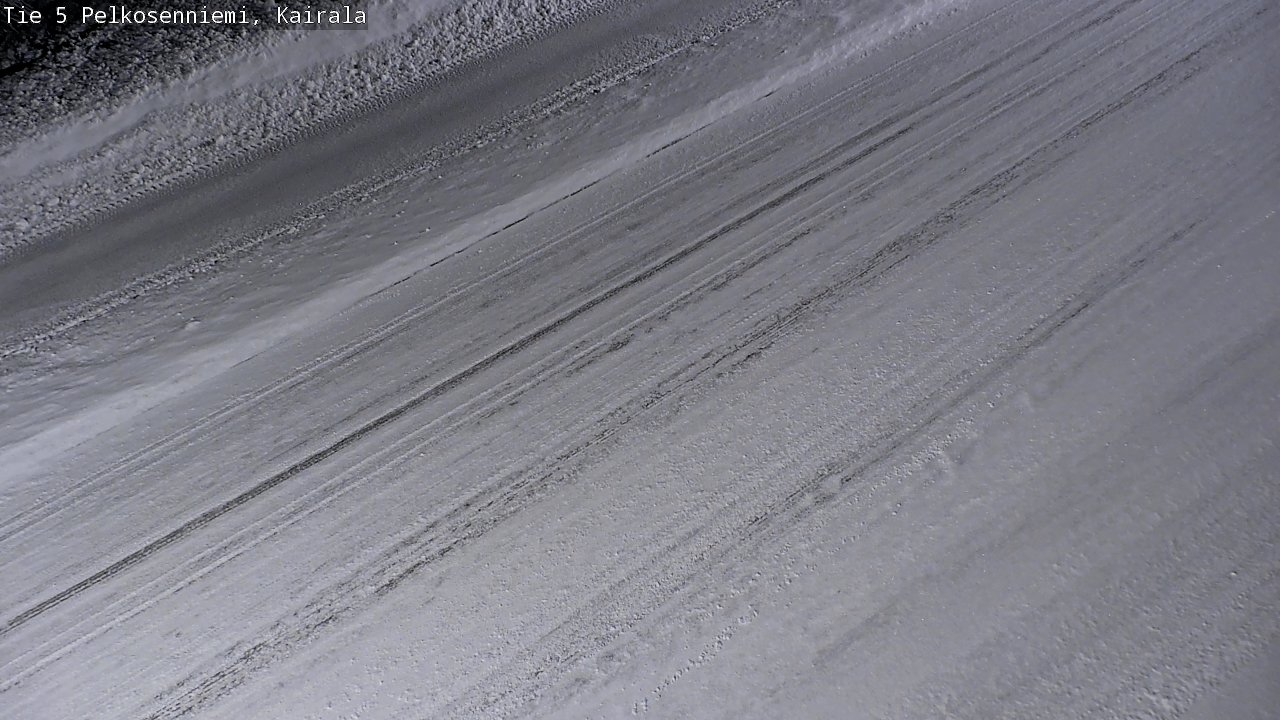 Weather Camera Image Road 5 Pelkosenniemi, Kairala, Pelkosenniemi, Lappi