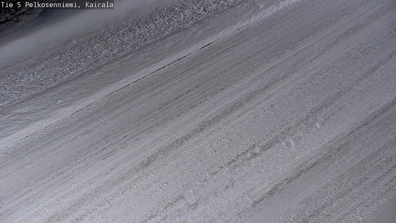 Weather Camera Image Road 5 Pelkosenniemi, Kairala, Pelkosenniemi, Lappi
