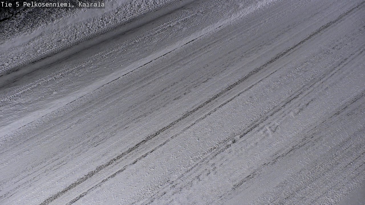 Weather Camera Image Road 5 Pelkosenniemi, Kairala, Pelkosenniemi, Lappi