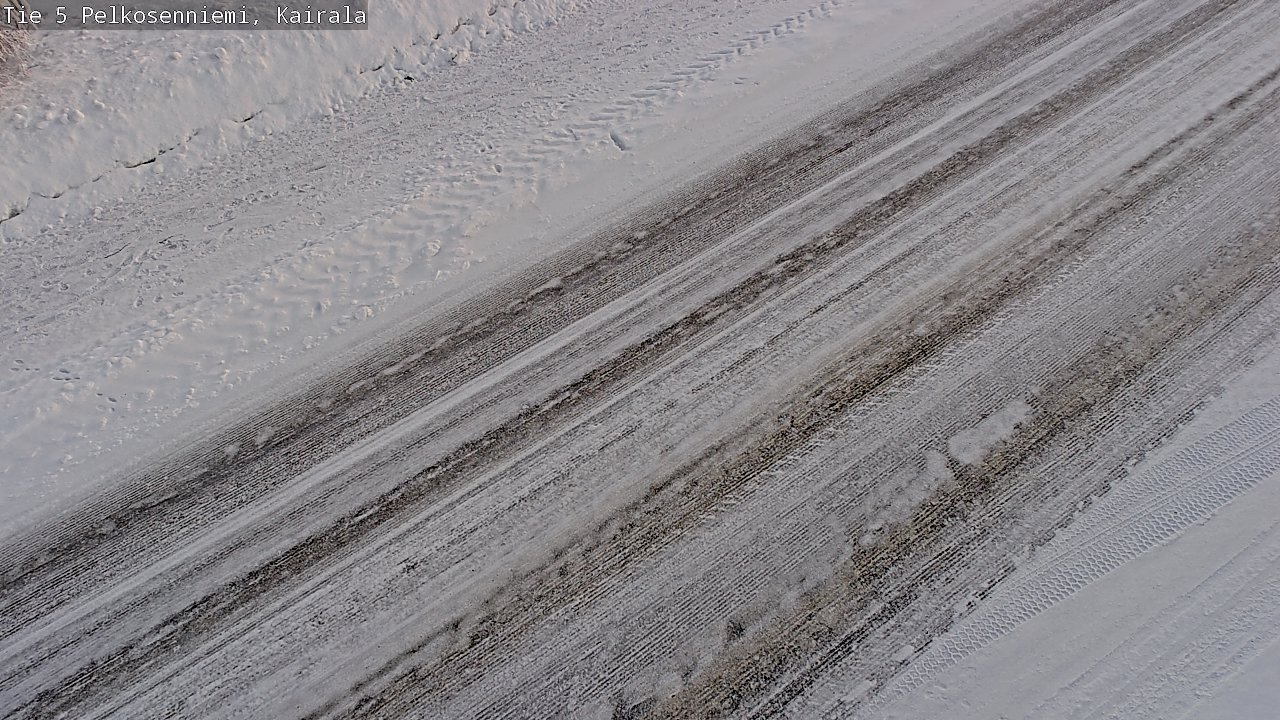 Weather Camera Image Road 5 Pelkosenniemi, Kairala, Pelkosenniemi, Lappi