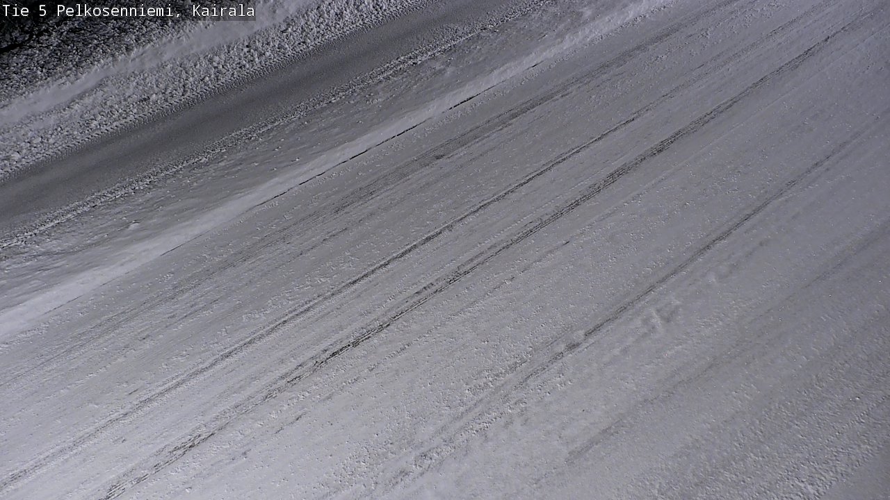 Weather Camera Image Road 5 Pelkosenniemi, Kairala, Pelkosenniemi, Lappi