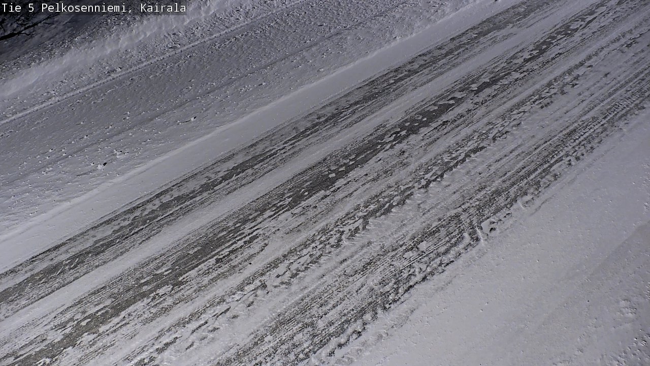 Weather Camera Image Road 5 Pelkosenniemi, Kairala, Pelkosenniemi, Lappi