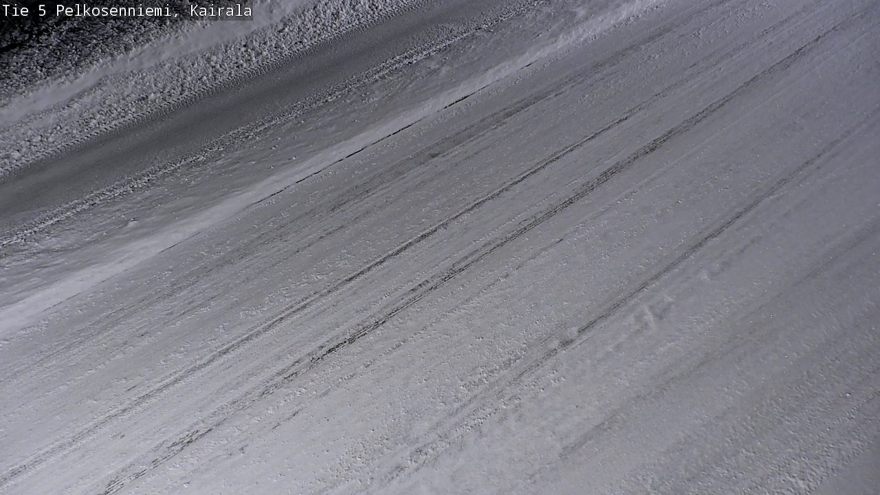 Weather Camera Image Road 5 Pelkosenniemi, Kairala, Pelkosenniemi, Lappi