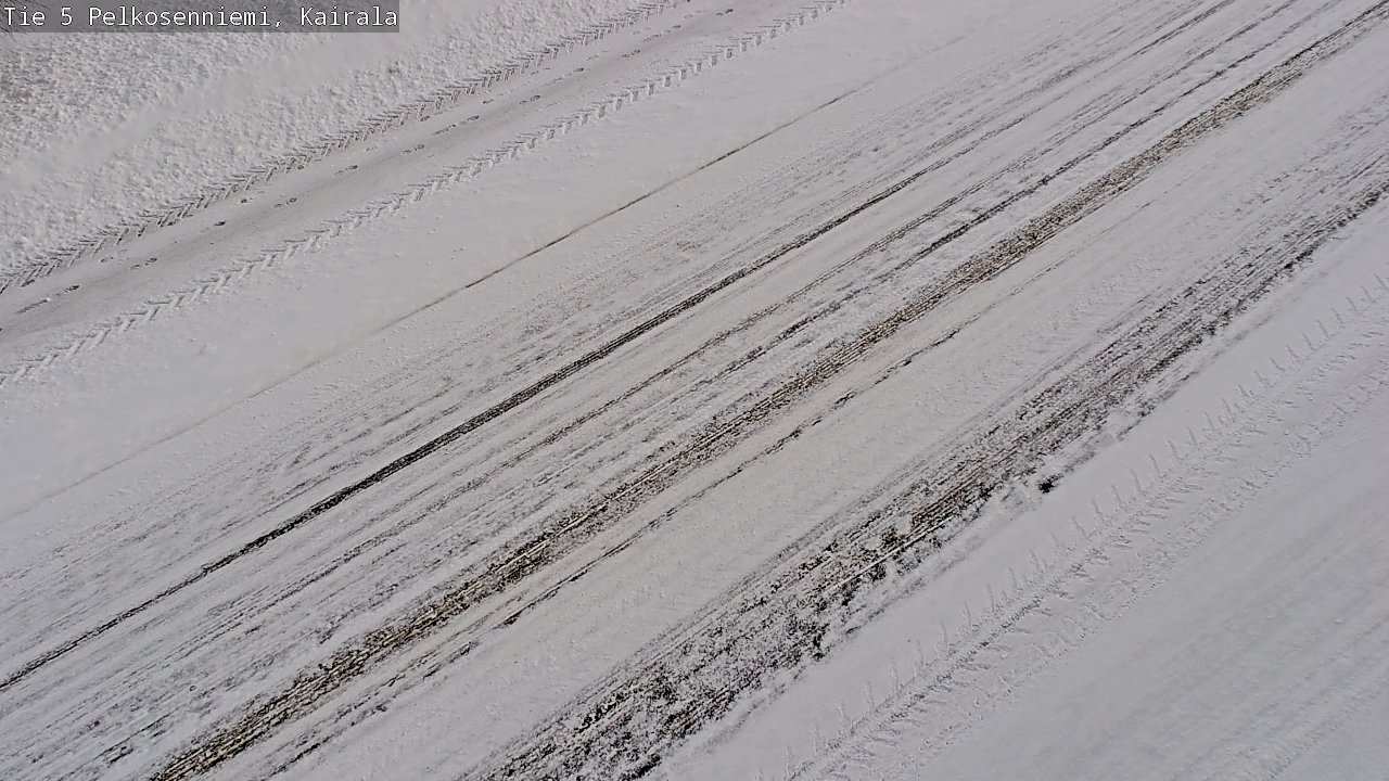Weather Camera Image Road 5 Pelkosenniemi, Kairala, Pelkosenniemi, Lappi