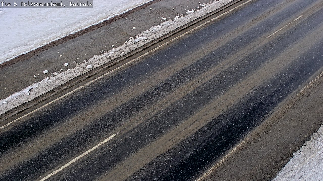 Weather Camera Image Road 5 Pelkosenniemi, Kairala, Pelkosenniemi, Lappi