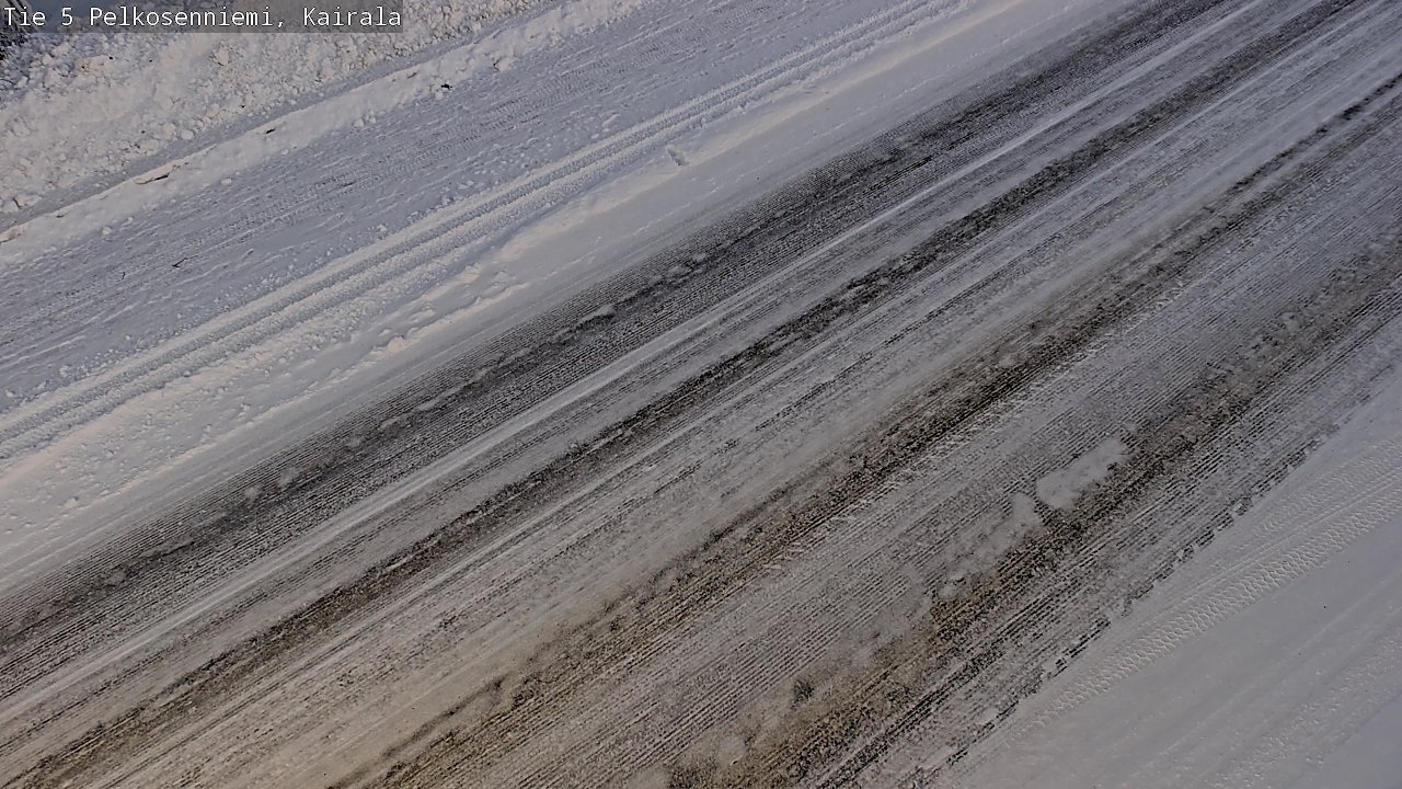 Weather Camera Image Road 5 Pelkosenniemi, Kairala, Pelkosenniemi, Lappi