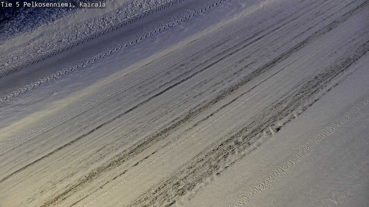 Weather Camera Image Road 5 Pelkosenniemi, Kairala, Pelkosenniemi, Lappi