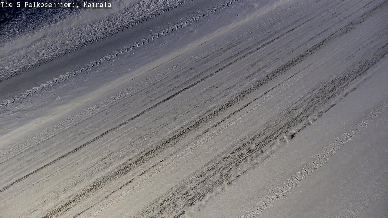 Weather Camera Image Road 5 Pelkosenniemi, Kairala, Pelkosenniemi, Lappi
