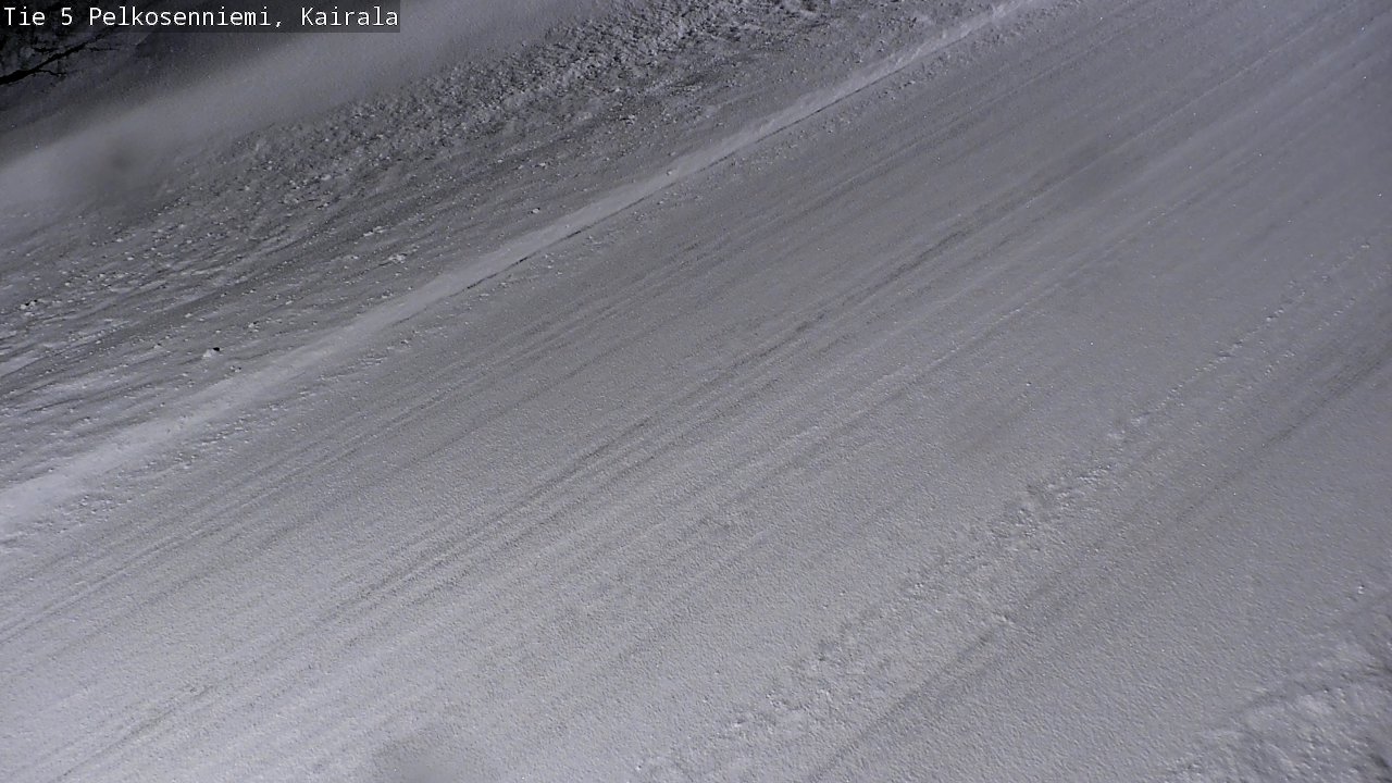 Weather Camera Image Road 5 Pelkosenniemi, Kairala, Pelkosenniemi, Lappi