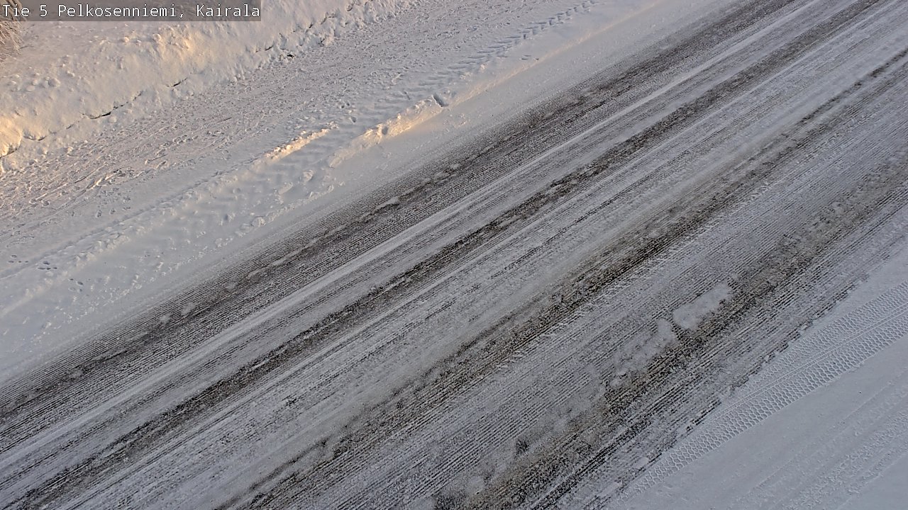 Weather Camera Image Road 5 Pelkosenniemi, Kairala, Pelkosenniemi, Lappi