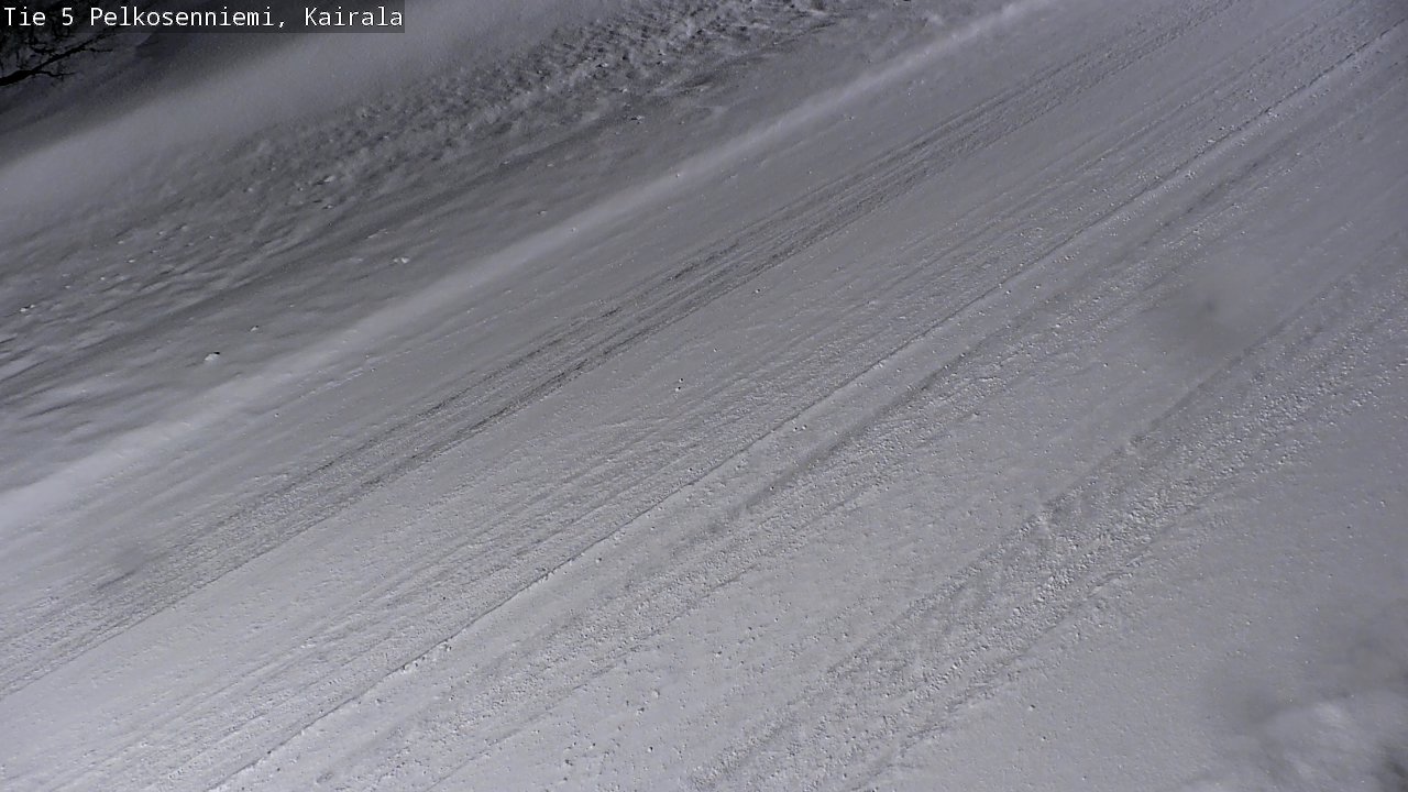 Weather Camera Image Road 5 Pelkosenniemi, Kairala, Pelkosenniemi, Lappi