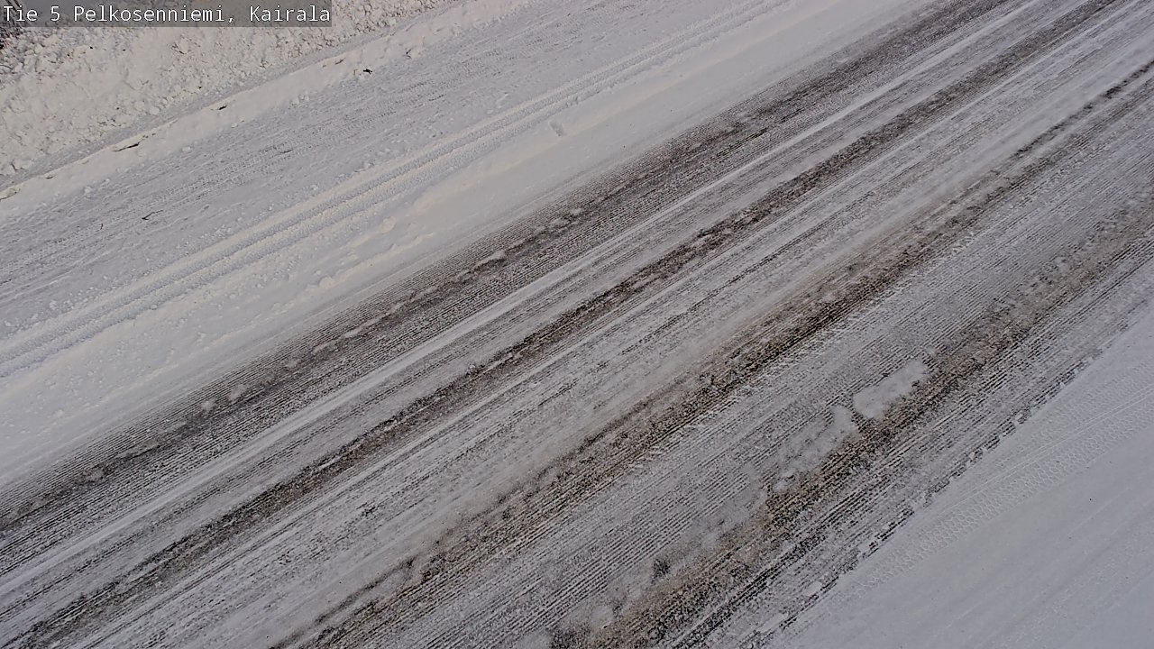 Weather Camera Image Road 5 Pelkosenniemi, Kairala, Pelkosenniemi, Lappi