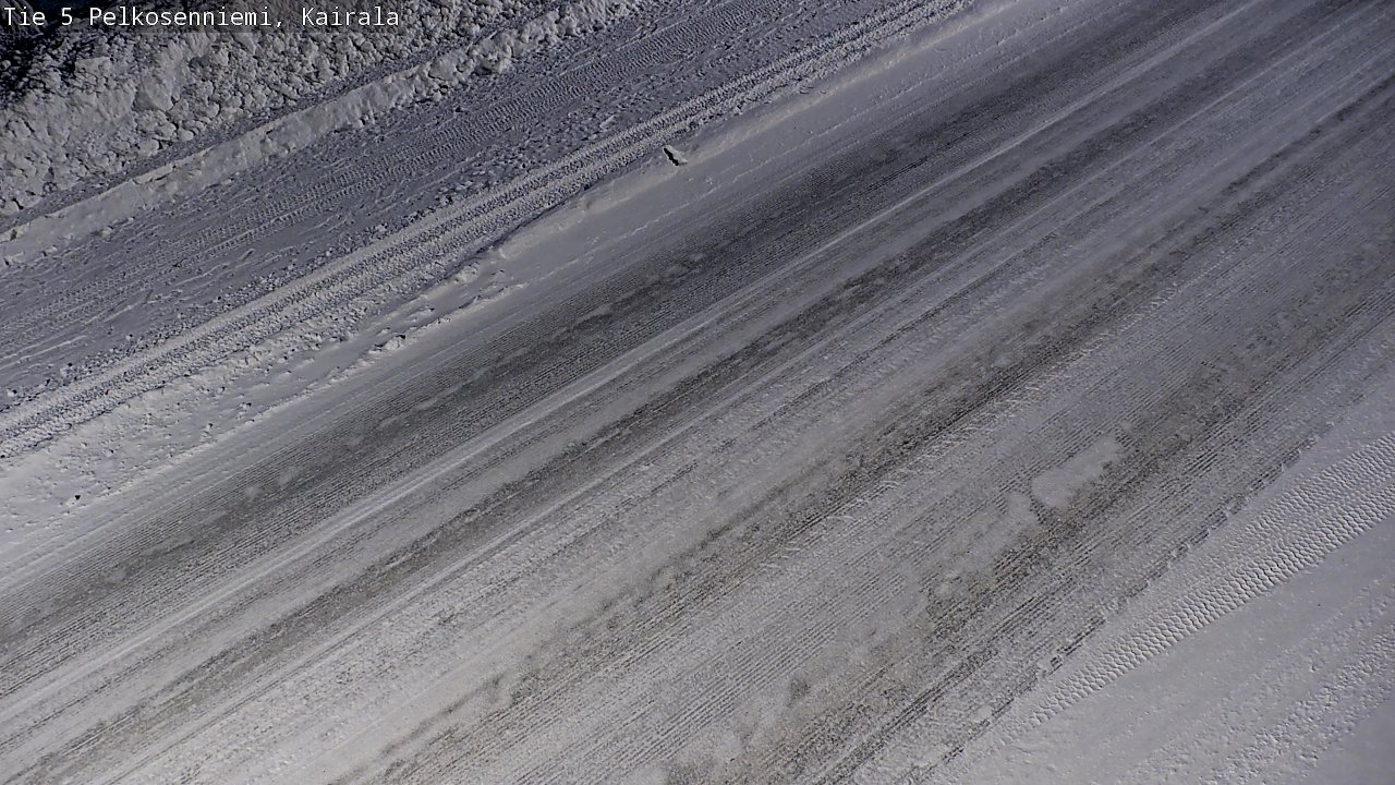 Weather Camera Image Road 5 Pelkosenniemi, Kairala, Pelkosenniemi, Lappi