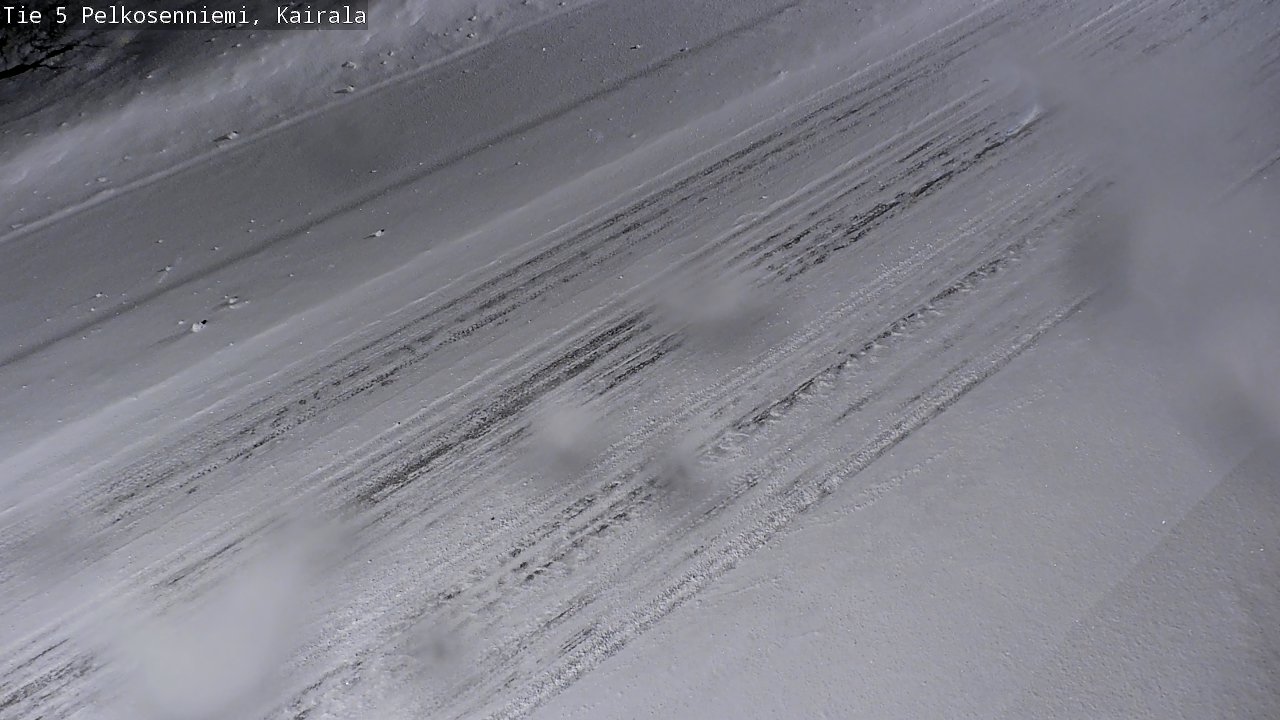 Weather Camera Image Road 5 Pelkosenniemi, Kairala, Pelkosenniemi, Lappi