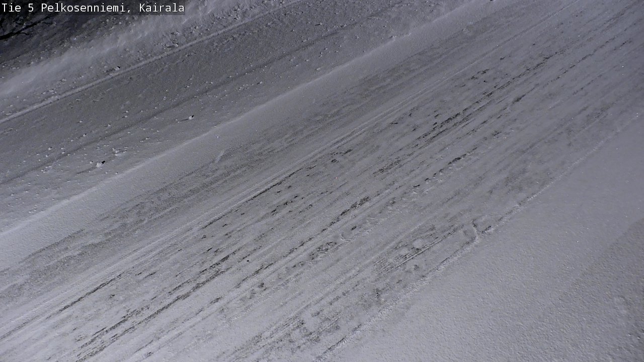 Weather Camera Image Road 5 Pelkosenniemi, Kairala, Pelkosenniemi, Lappi
