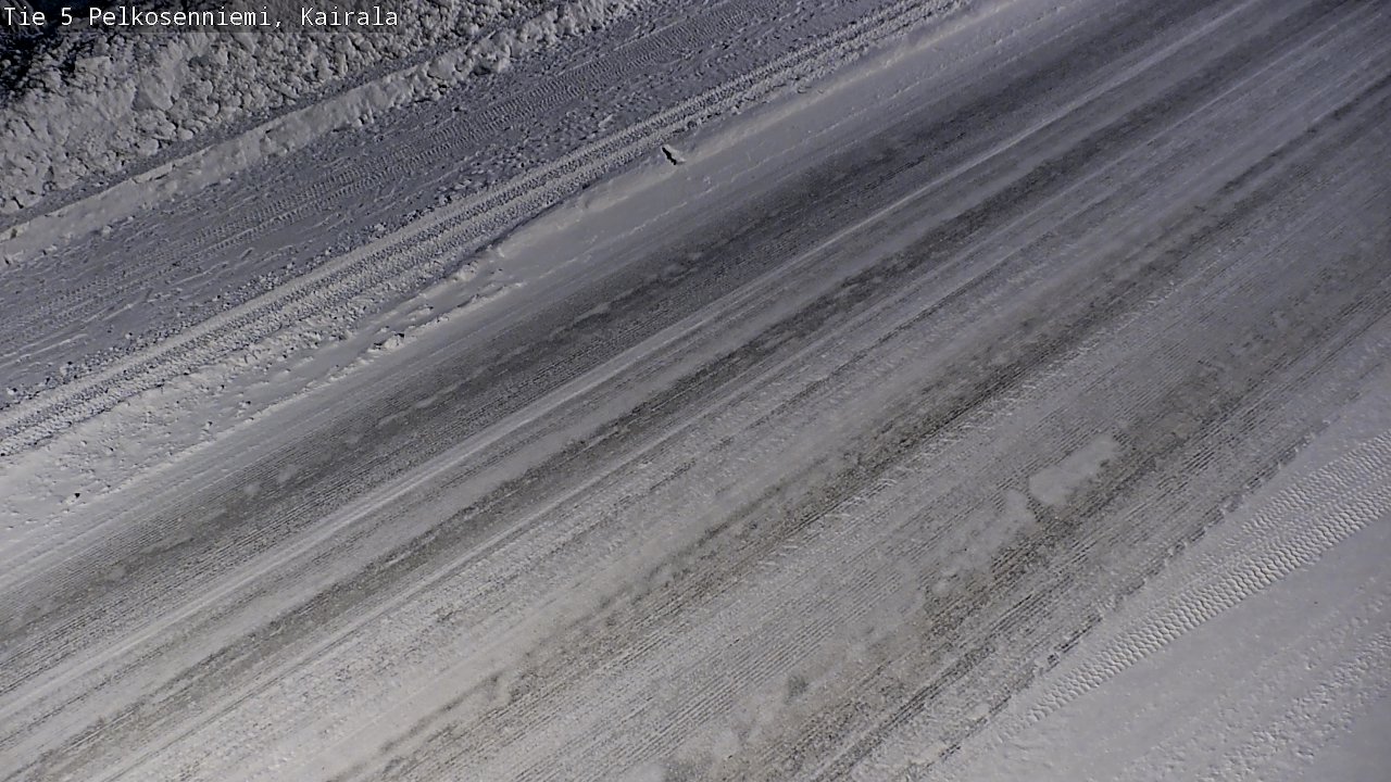 Weather Camera Image Road 5 Pelkosenniemi, Kairala, Pelkosenniemi, Lappi