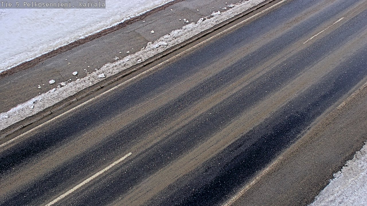 Weather Camera Image Road 5 Pelkosenniemi, Kairala, Pelkosenniemi, Lappi