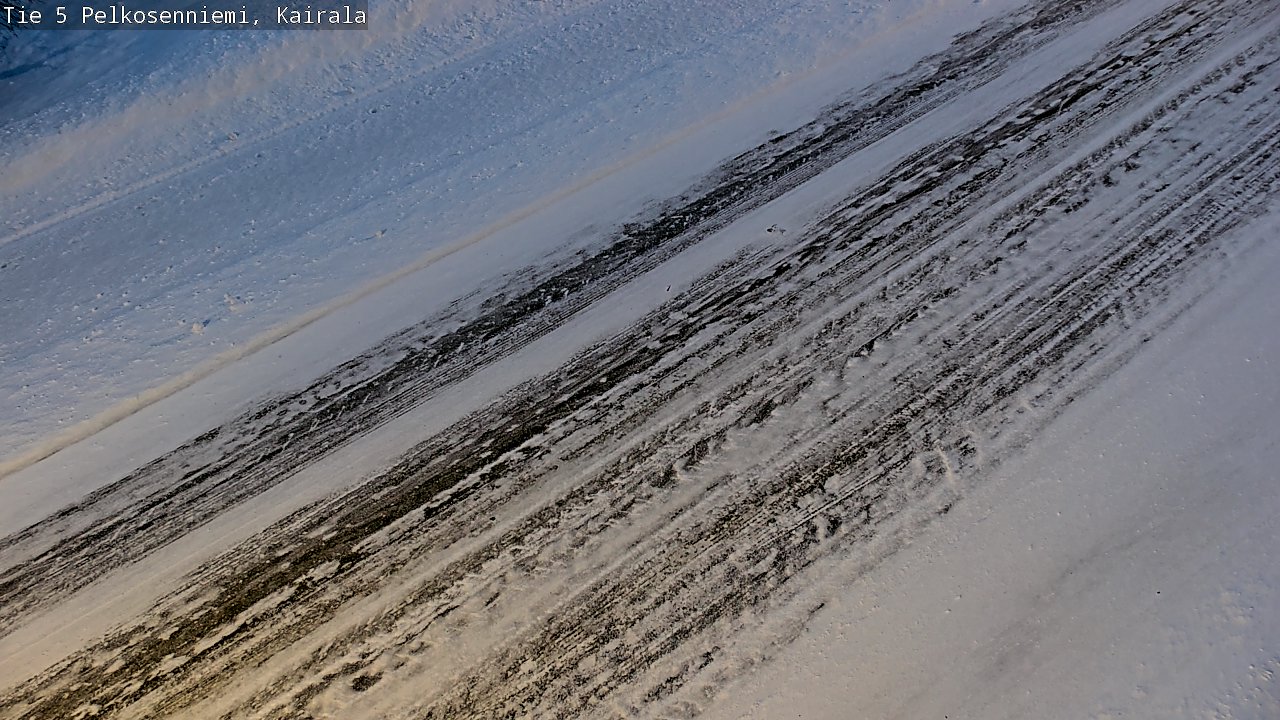 Weather Camera Image Road 5 Pelkosenniemi, Kairala, Pelkosenniemi, Lappi