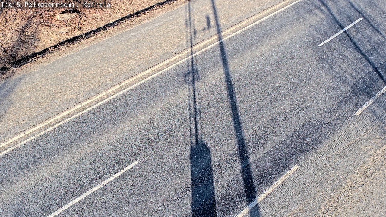 Weather Camera Image Väg 5 Pelkosenniemi, Kairala, Pelkosenniemi, Lappi