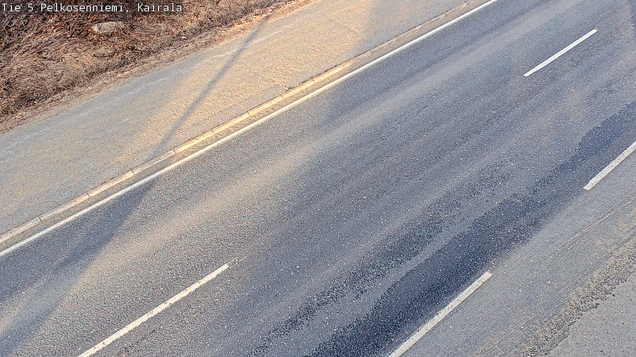 Weather Camera Image Väg 5 Pelkosenniemi, Kairala, Pelkosenniemi, Lappi