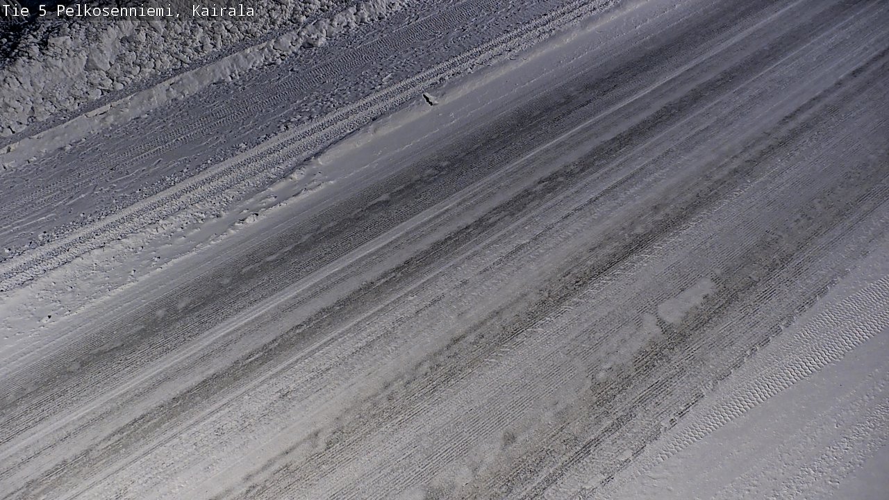 Weather Camera Image Road 5 Pelkosenniemi, Kairala, Pelkosenniemi, Lappi