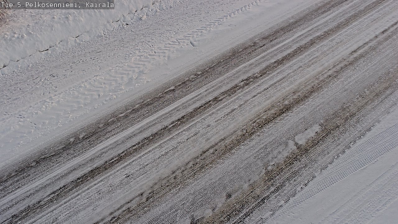Weather Camera Image Road 5 Pelkosenniemi, Kairala, Pelkosenniemi, Lappi