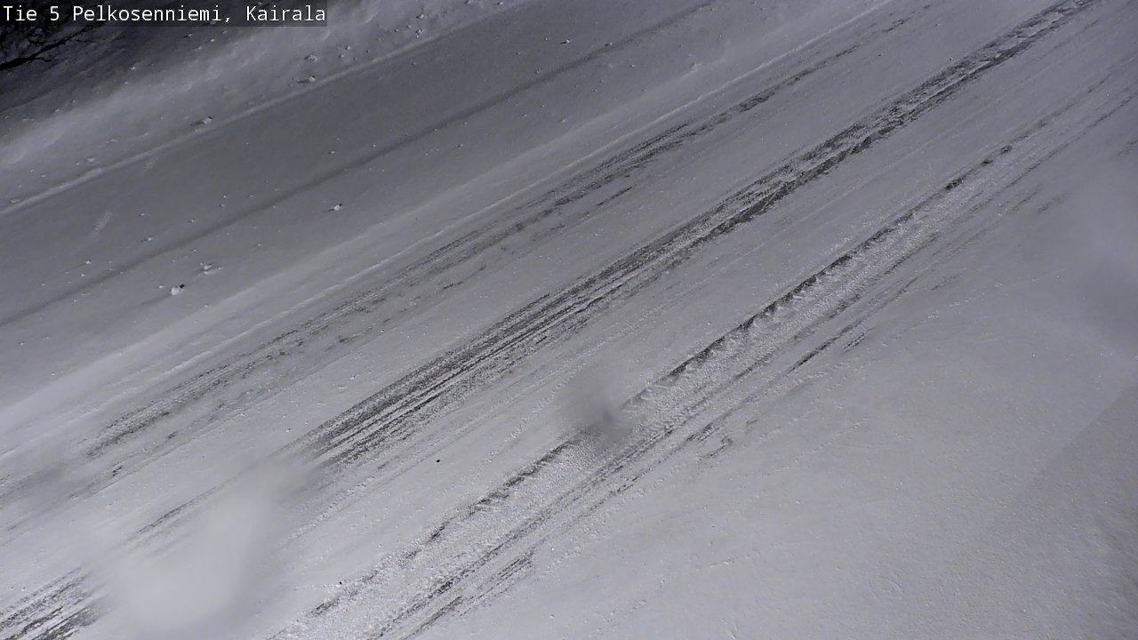 Weather Camera Image Road 5 Pelkosenniemi, Kairala, Pelkosenniemi, Lappi