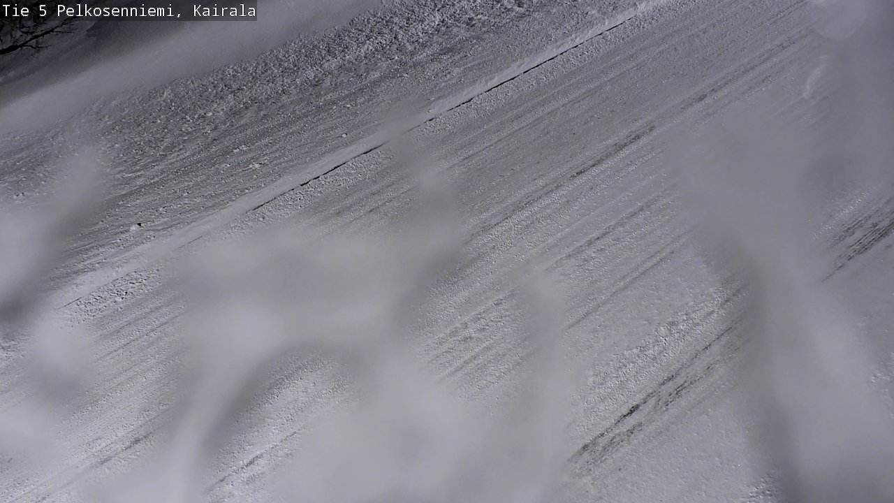 Weather Camera Image Road 5 Pelkosenniemi, Kairala, Pelkosenniemi, Lappi