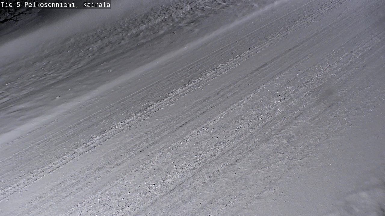 Weather Camera Image Road 5 Pelkosenniemi, Kairala, Pelkosenniemi, Lappi