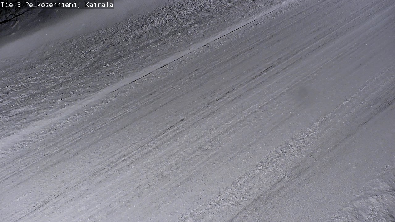 Weather Camera Image Road 5 Pelkosenniemi, Kairala, Pelkosenniemi, Lappi