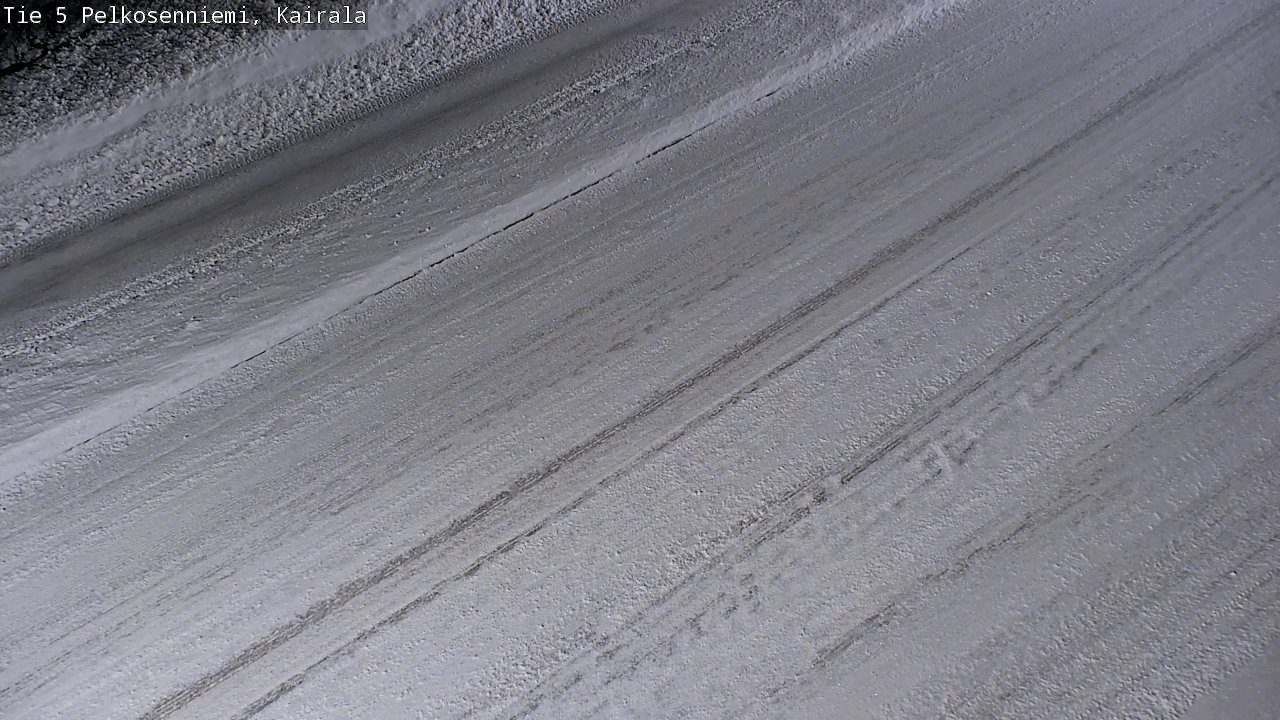 Weather Camera Image Road 5 Pelkosenniemi, Kairala, Pelkosenniemi, Lappi