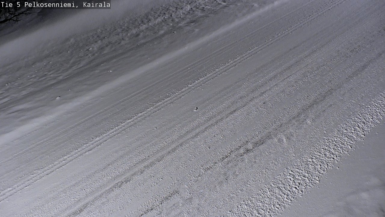 Weather Camera Image Road 5 Pelkosenniemi, Kairala, Pelkosenniemi, Lappi