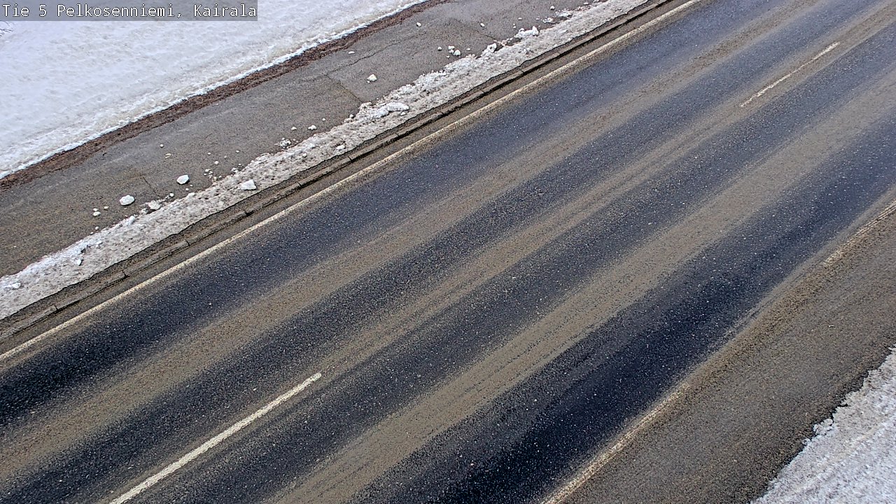 Weather Camera Image Road 5 Pelkosenniemi, Kairala, Pelkosenniemi, Lappi