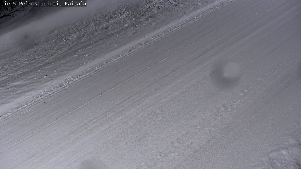 Weather Camera Image Road 5 Pelkosenniemi, Kairala, Pelkosenniemi, Lappi