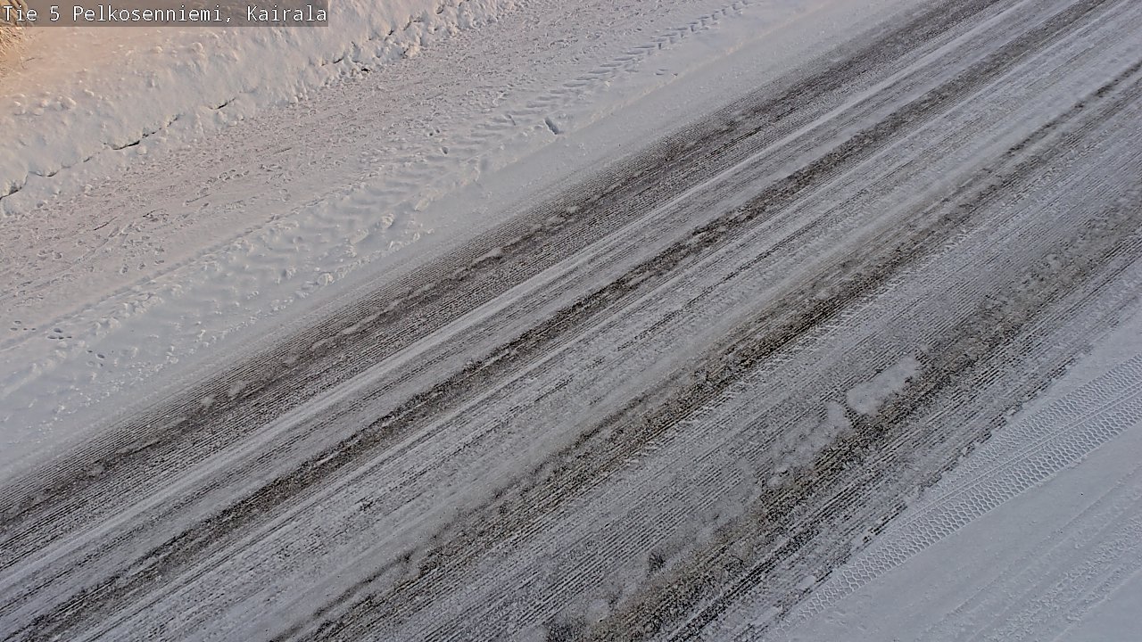 Weather Camera Image Road 5 Pelkosenniemi, Kairala, Pelkosenniemi, Lappi