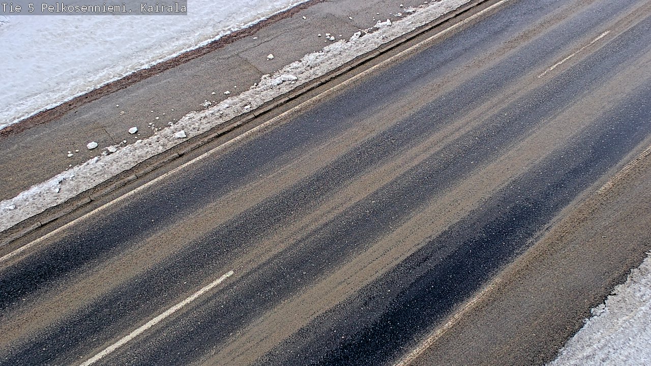 Weather Camera Image Road 5 Pelkosenniemi, Kairala, Pelkosenniemi, Lappi