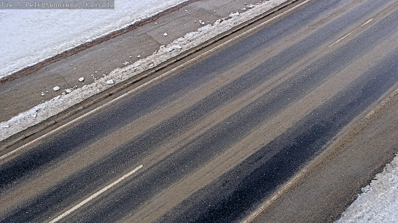 Weather Camera Image Road 5 Pelkosenniemi, Kairala, Pelkosenniemi, Lappi