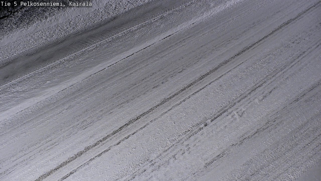 Weather Camera Image Road 5 Pelkosenniemi, Kairala, Pelkosenniemi, Lappi
