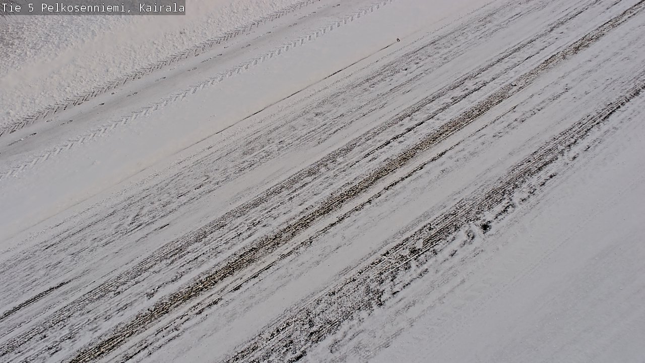 Weather Camera Image Road 5 Pelkosenniemi, Kairala, Pelkosenniemi, Lappi